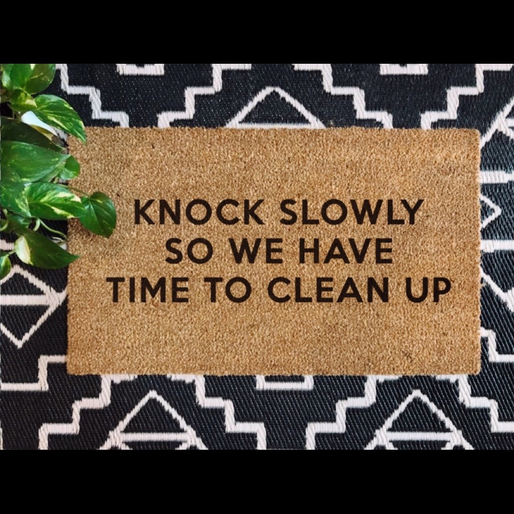 KNOCK SLOWLY DOORMAT